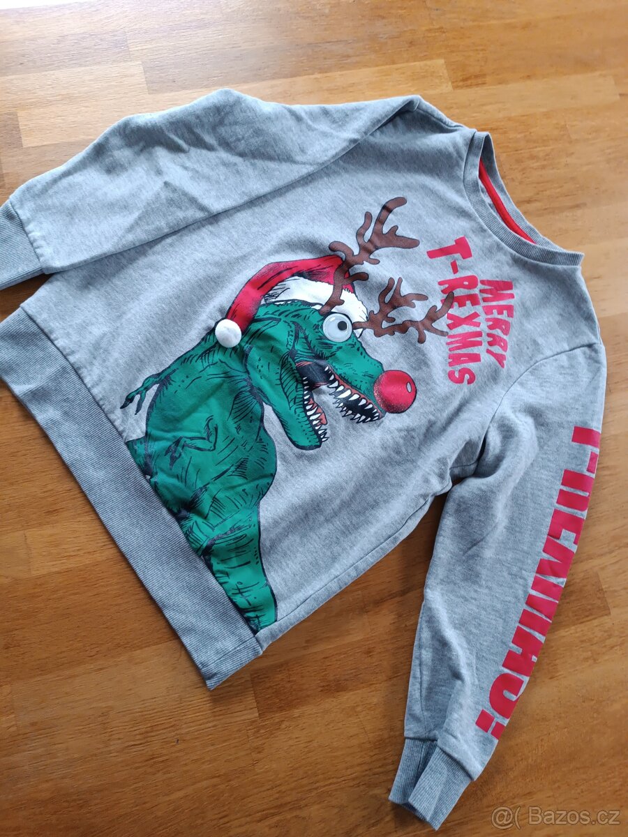 Vánoční mikina vel.146 - 7