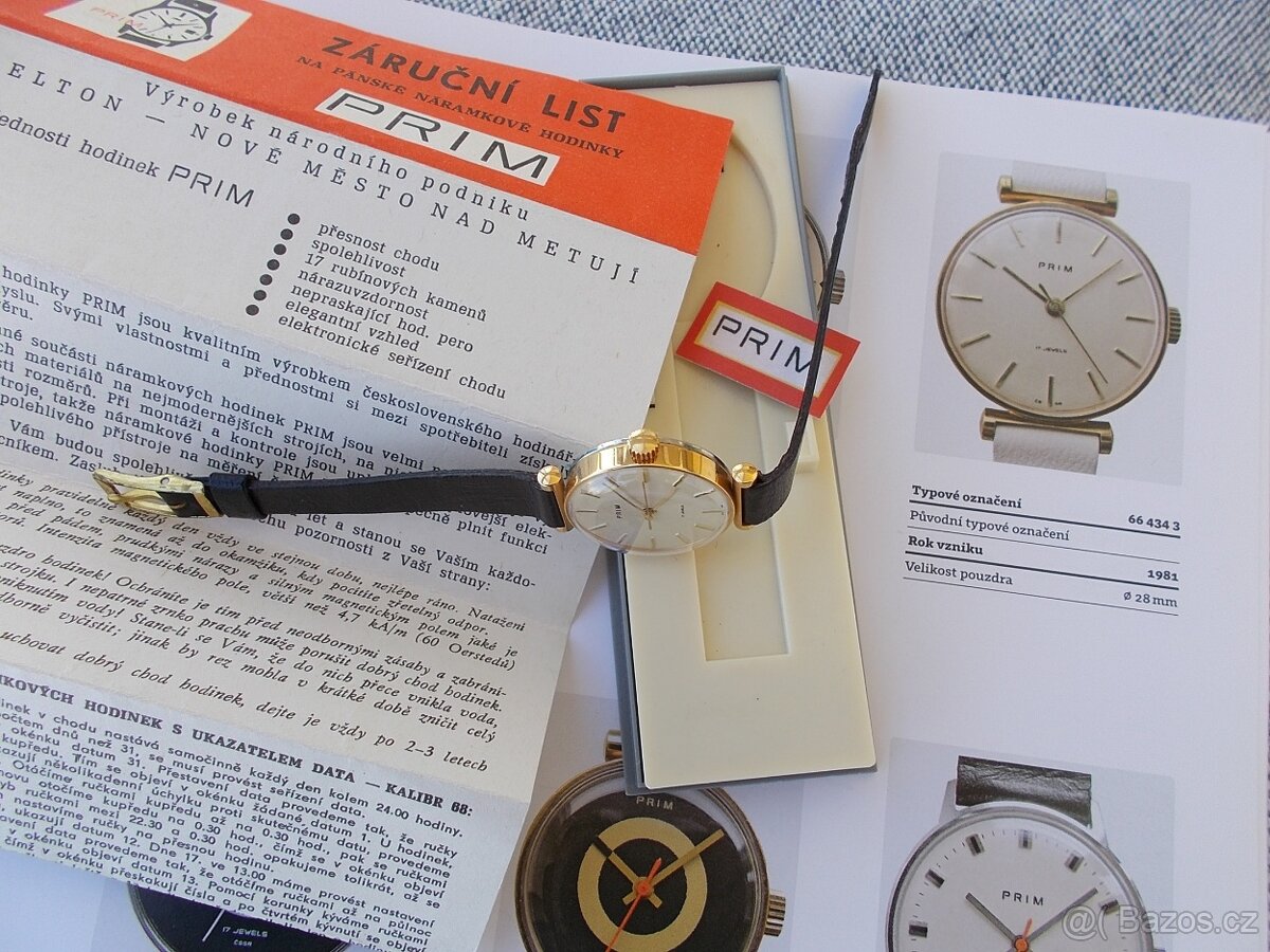 Trezorovky vzacne damske hodinky prim valecky 1981 v komplet - 7