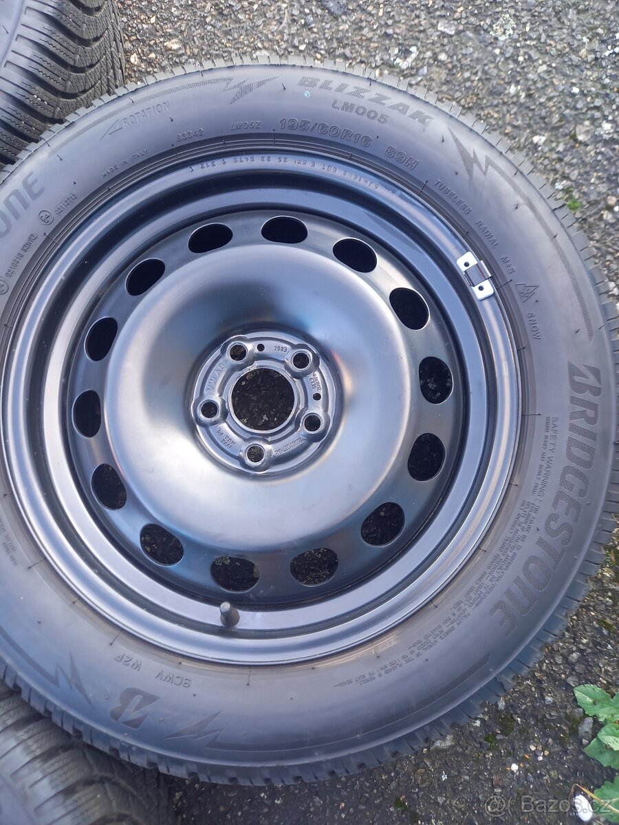 NOVÁ zimní sada Š.Kamiq/Scala+ 195/60R16 Bridgestone. - 7