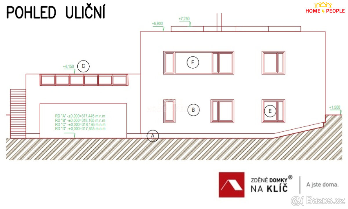 Projekt RD 4+kk na klíč ve Zlíně ul. Pampelišková - 7