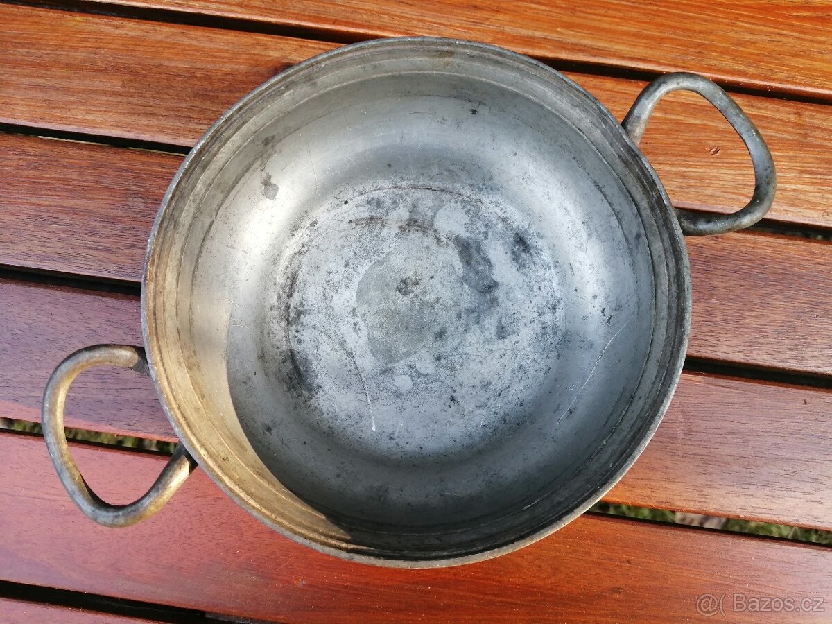 Starožitná cínová miska - 7