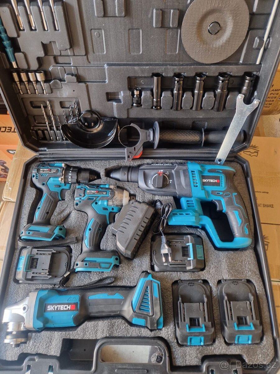 Sada aku nářadí 4v1 3x baterie - 7