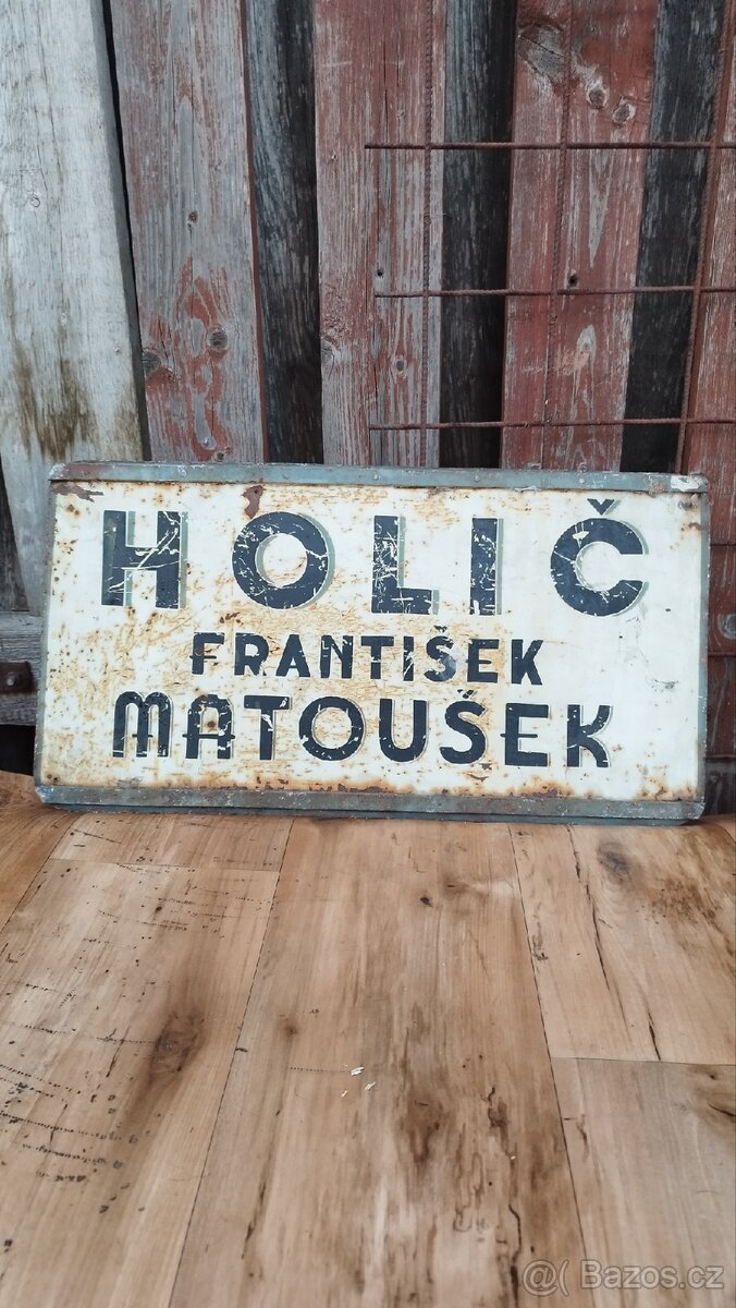 Plechová oboustranná cedule - 7