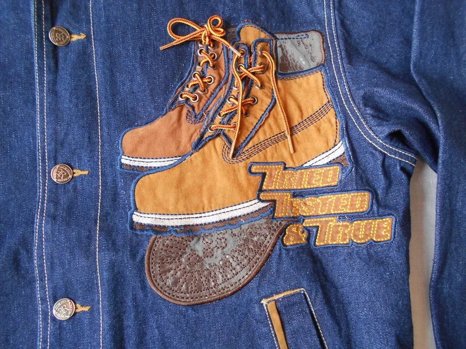 Vintage Hip Hop Rap Jeans Souprava Raw Blue Fubu Timberland - 7