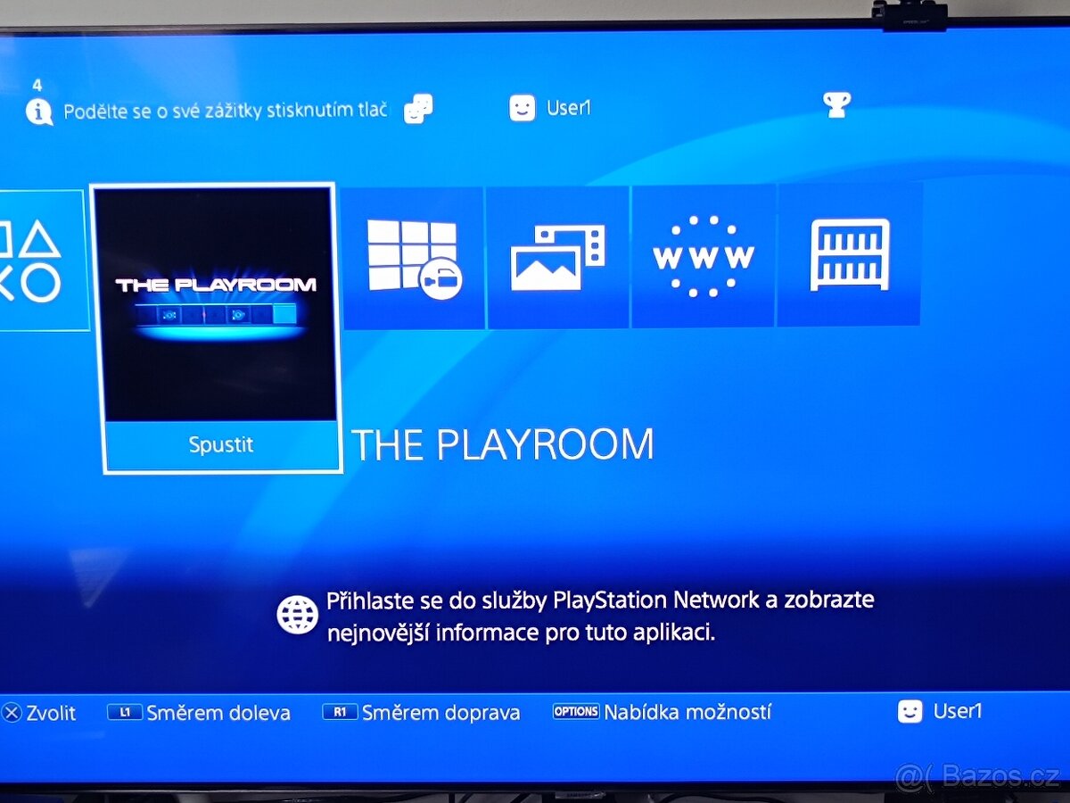 PS4 Slim 500GB, originál ovladač + hry / PlayStation 4 - 7