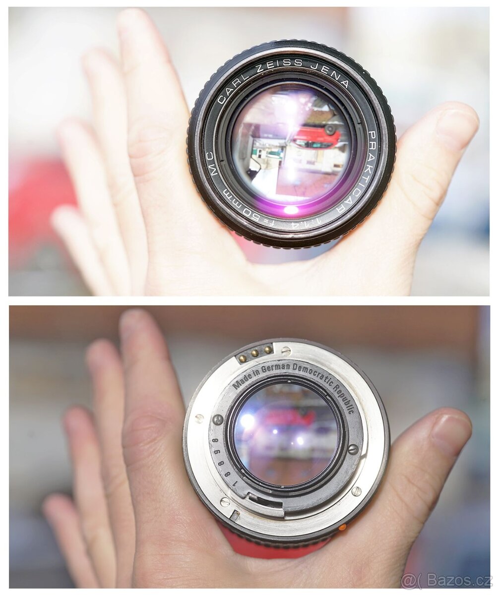 Carl Zeiss Prakticar 50/1.4 MC №18.898, bajonet Praktica B - 7