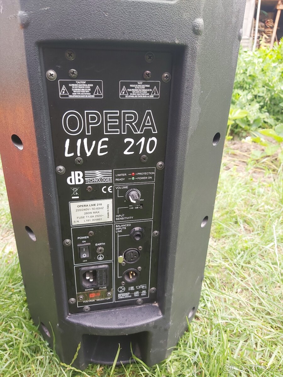 Velký reproduktor/ozvučení Opera Live 210 Výkon 280 W Zvuko - 7