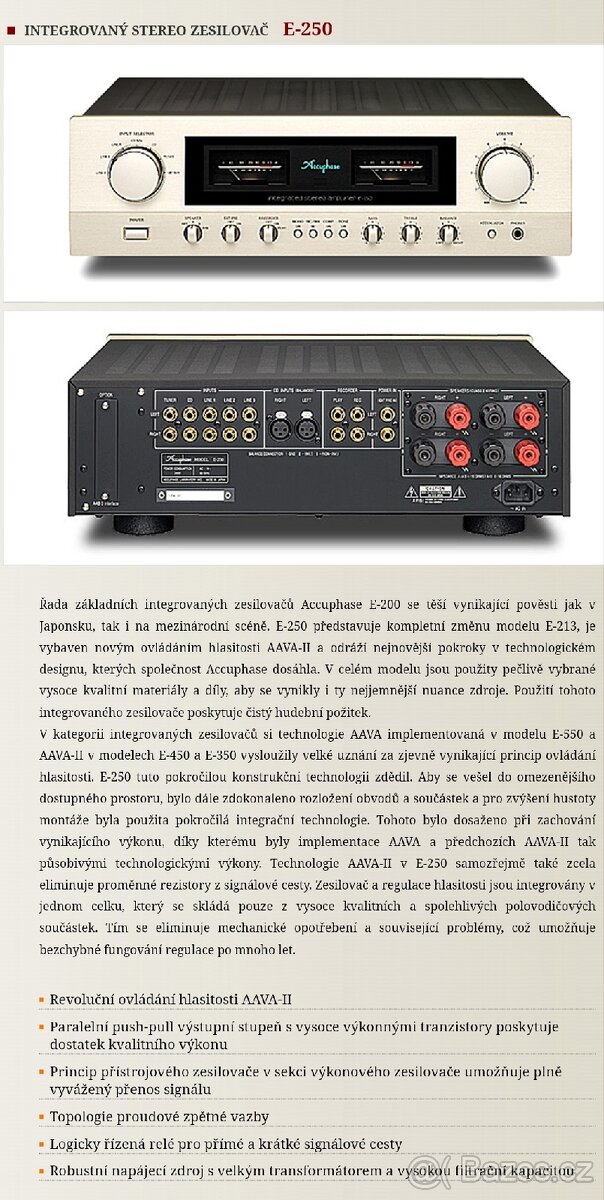 Prodám Accuphase E 250 s orig. kranicí - 7