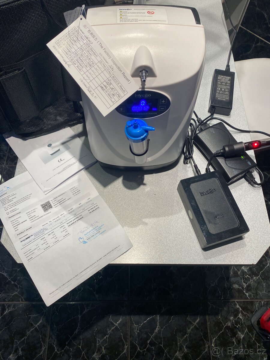 přenosný kyslíkový koncentrátor LoveGo - 7