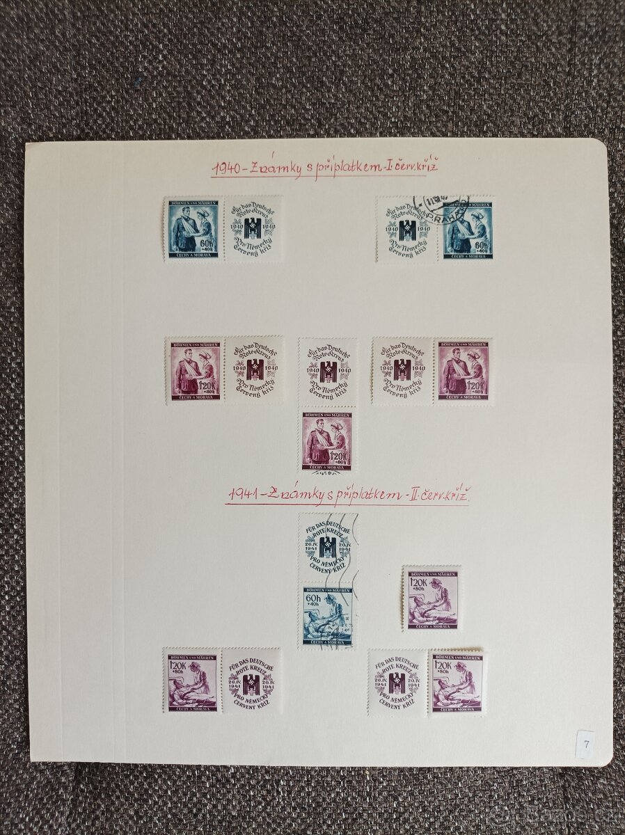 Sbírka známek "Protektorát Čechy a Morava 1938-45" - 7