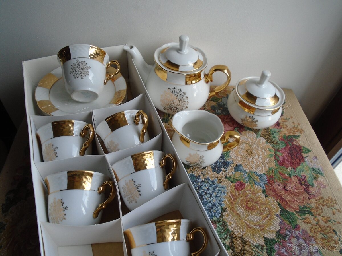 Kávová čajová souprava - likvidace. - 7