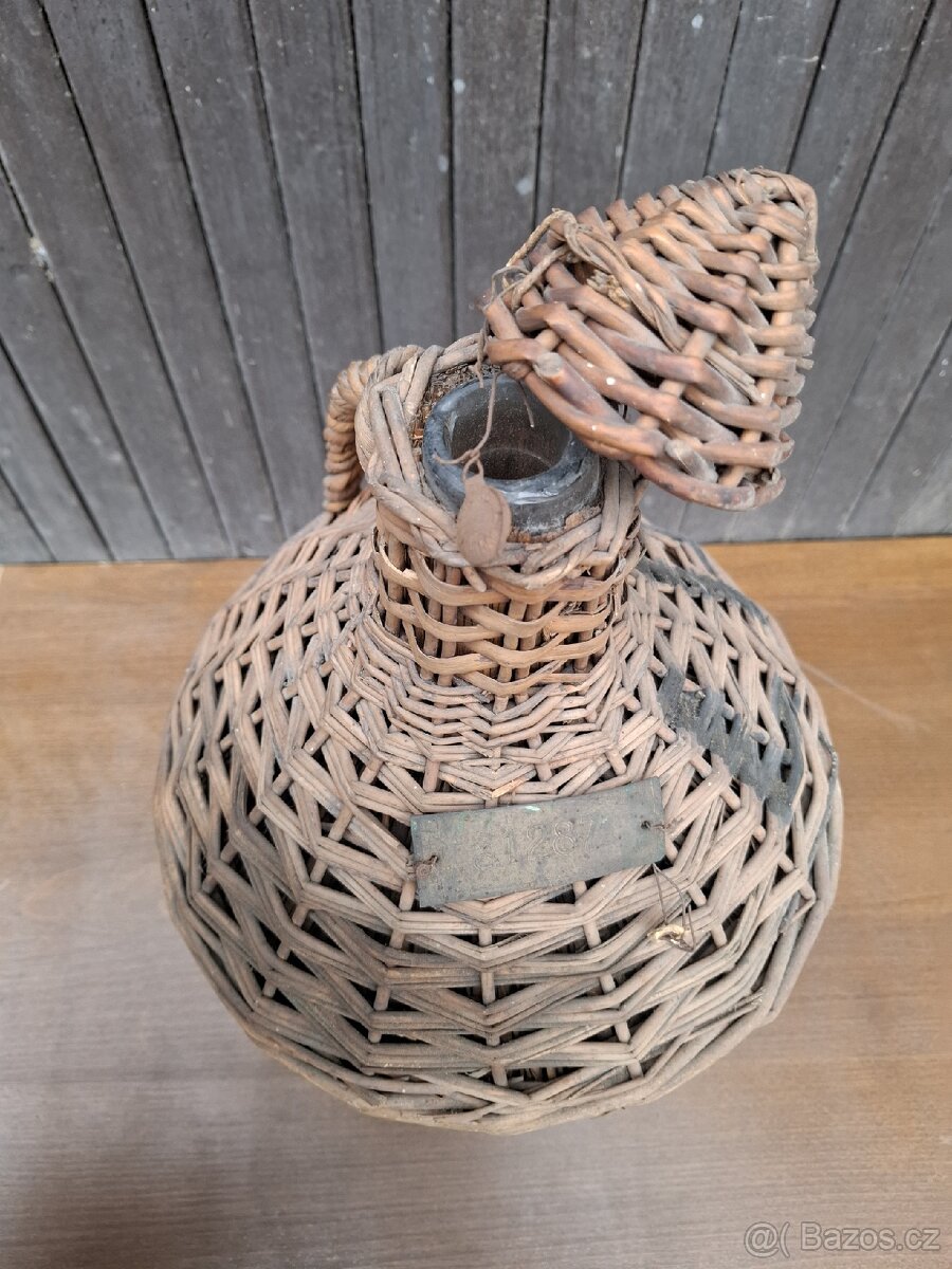 Starý opletený demižón - LIHOVAR MLADÁ BOLESLAV - 7