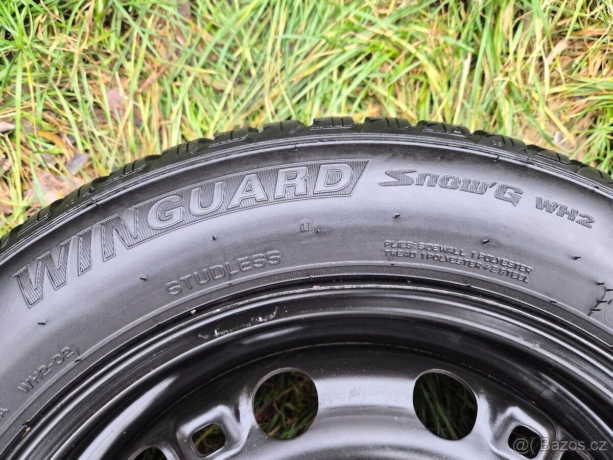 Kompletní zimní ocelová kola ŠKODA - 185/60 R15 - 5x100 - 7