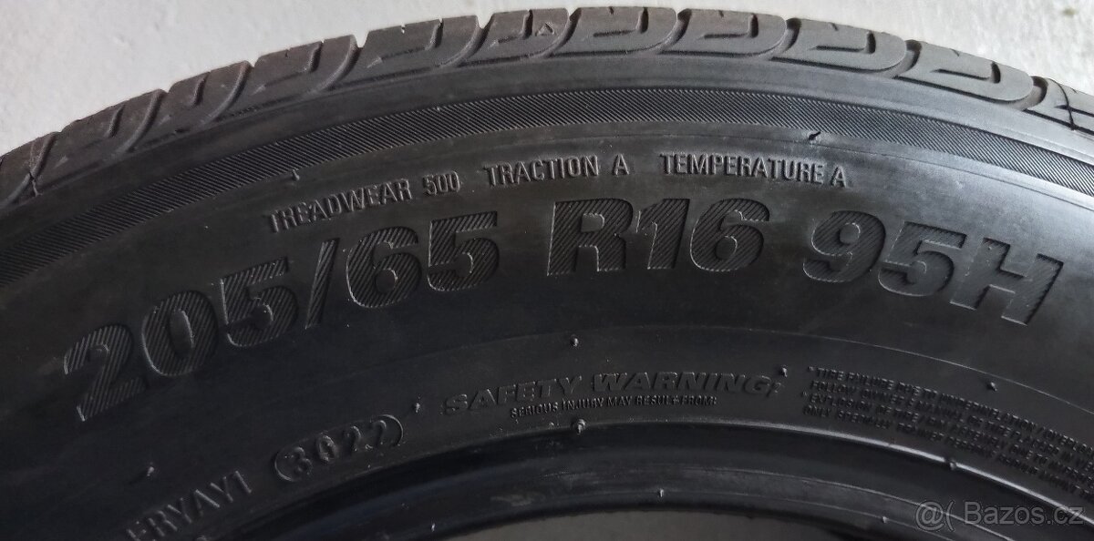 KUMHO SOLUS TA31 LETNÍ 205/65 R16 95H VZOREK +7,3mm - 7
