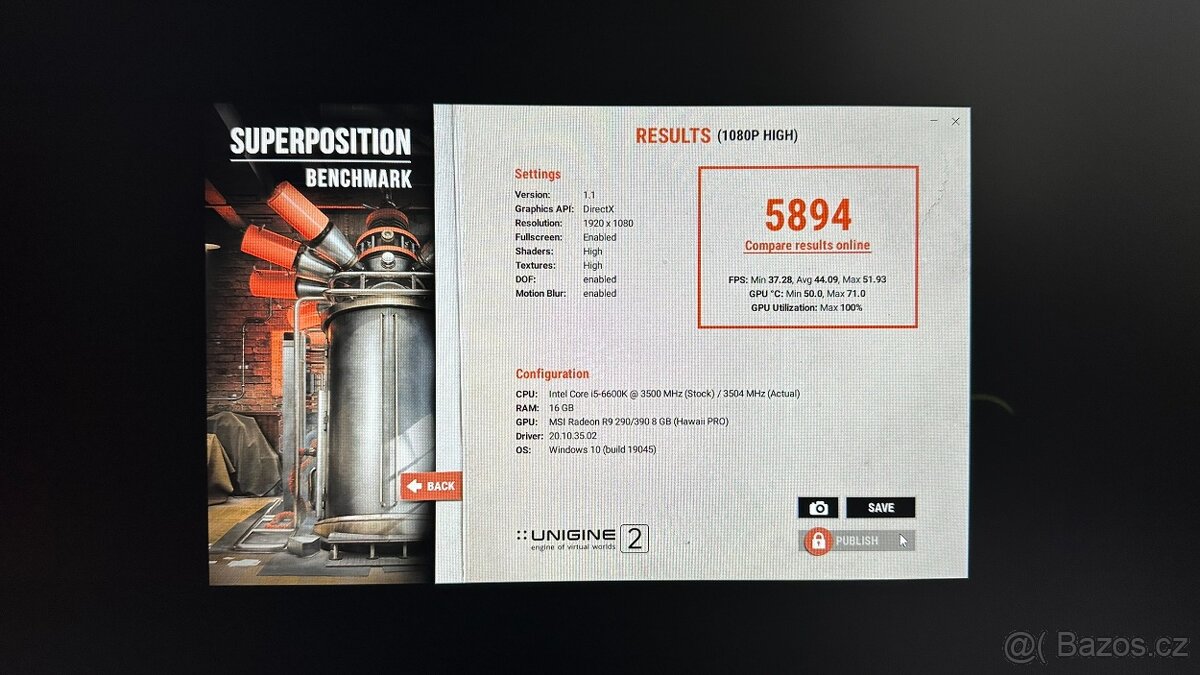 GPU MSI R9 390 Gaming 8GB - 7