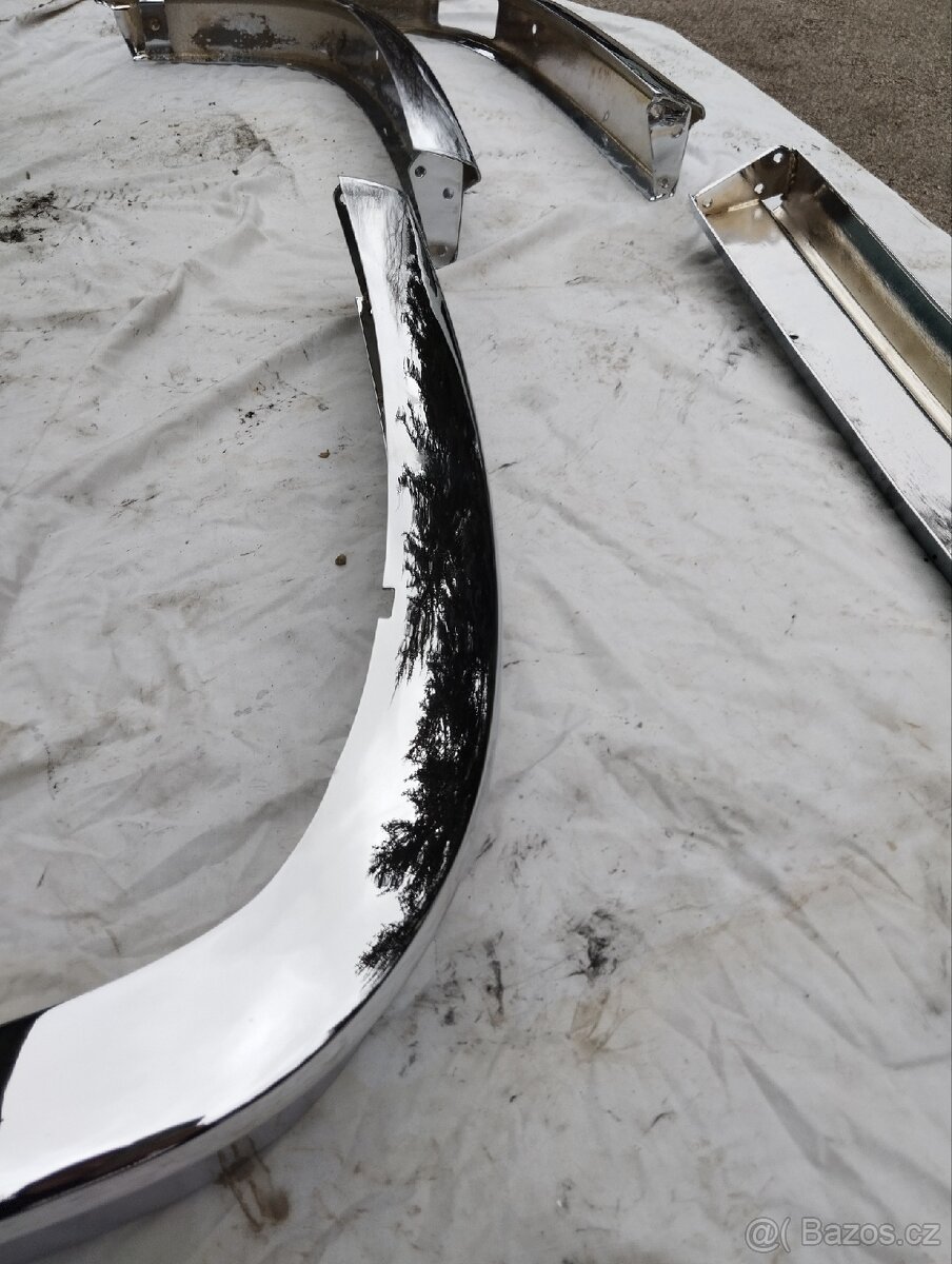 Škoda 100 110 nachromovane narazniky s vyrezom - 7