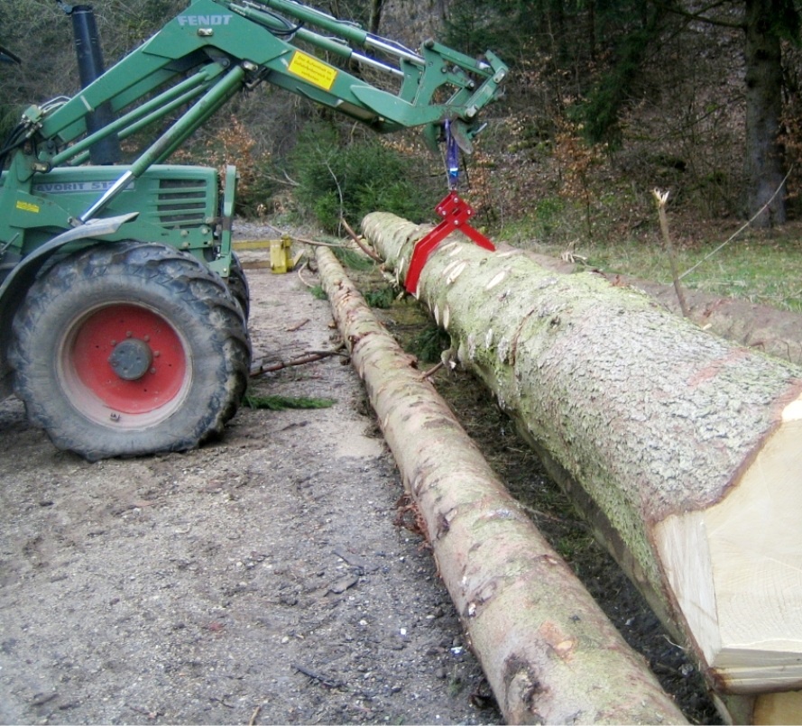 Kleště na klády mechanické, Drapák, 2t - 7