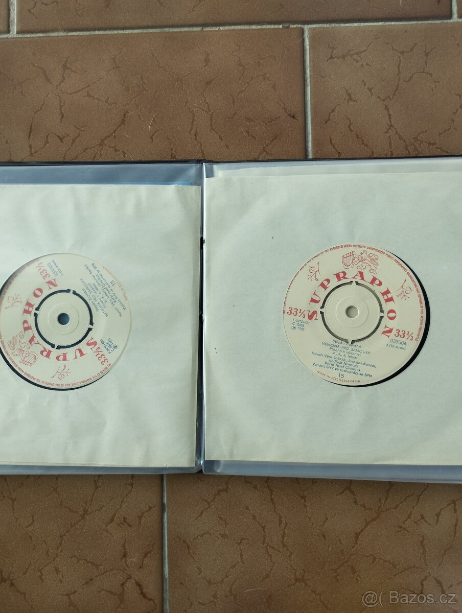 Němčina pro samouky - retro vinylové desky 5ks - 7