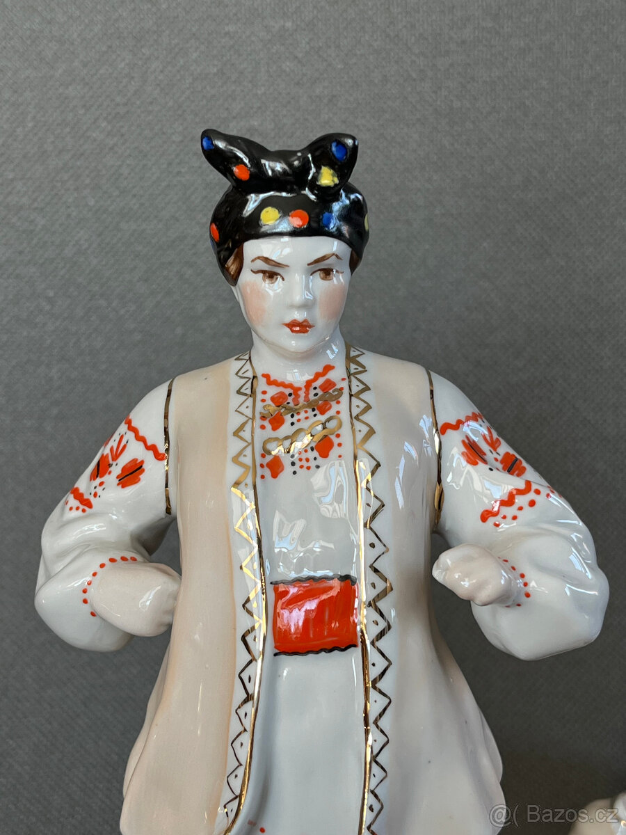 Párové sošky Karas a Odarka 24 cm, Kyjev USSR - 7