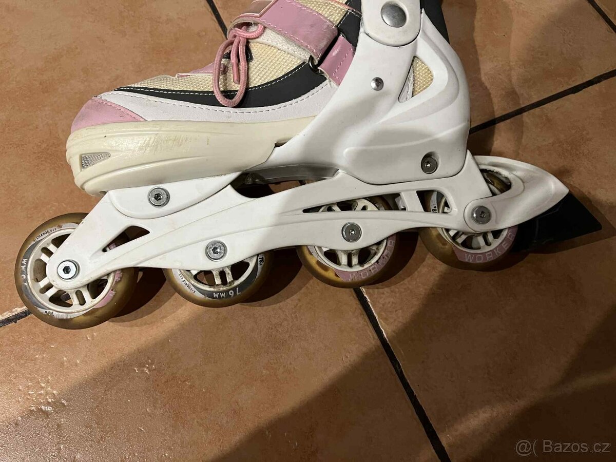 Kolečkové dámské brusle - posuvné vel. 40 41 42 43 - 7