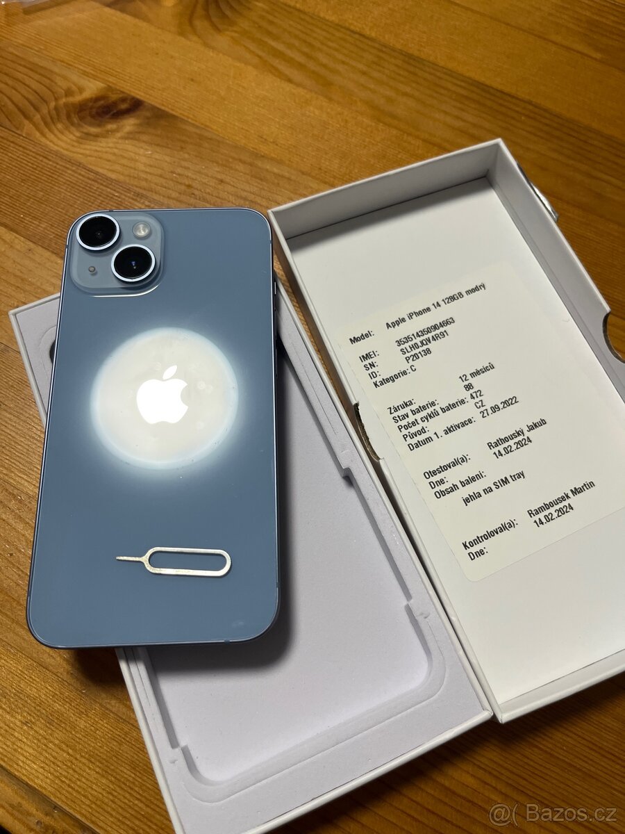 Apple iPhone 14 128GB modrý - 7