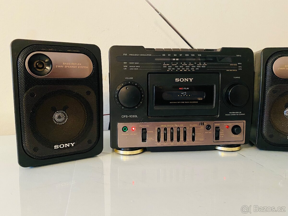 Radiomagnetofon Sony CFS-1030l, 90.léta - 7