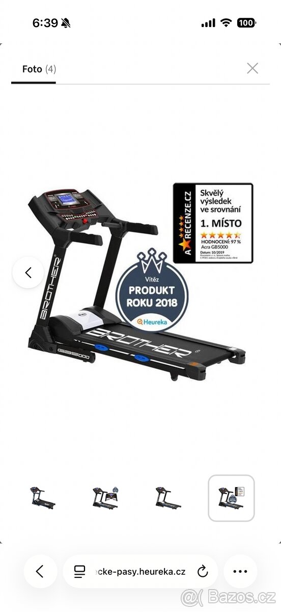 Běžecký pás Brother GB5000BA - 7