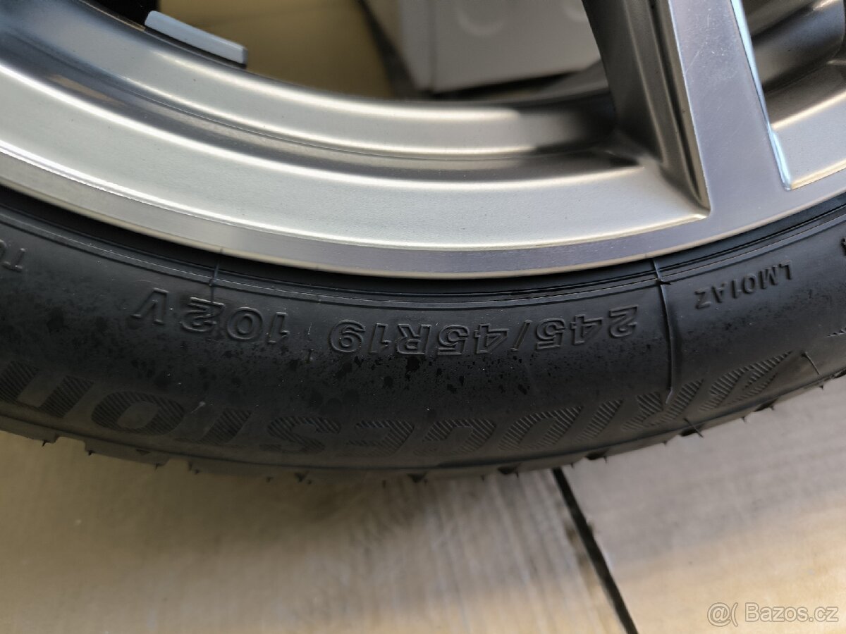 Alu kola BMW 6 5x112 r19 Originál, M paket, zimní pneu - 7
