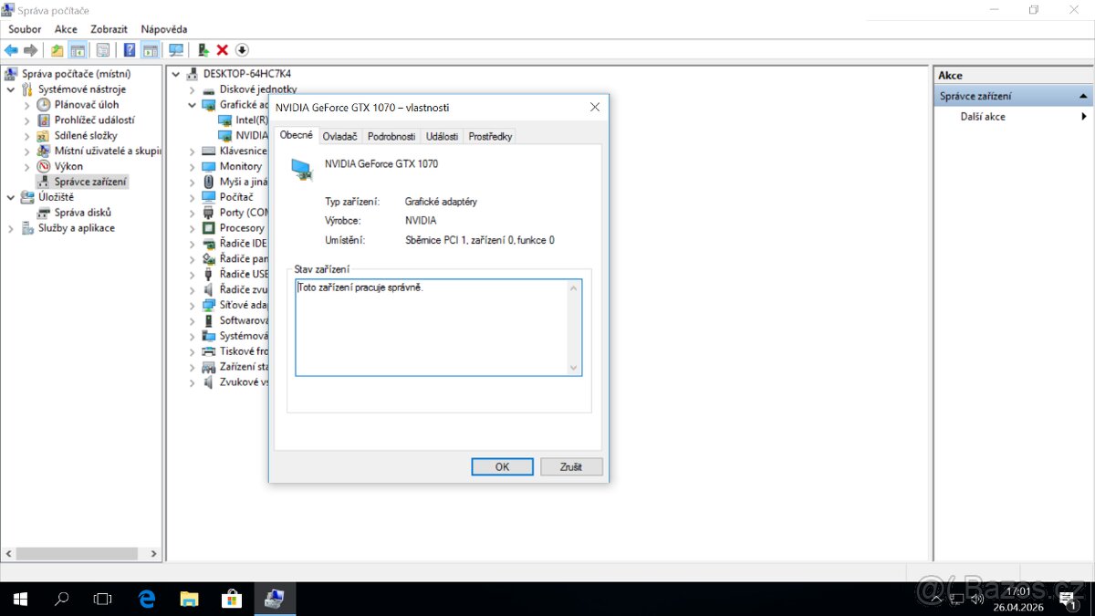 Herní PC: GTX 1070 8gb - 7