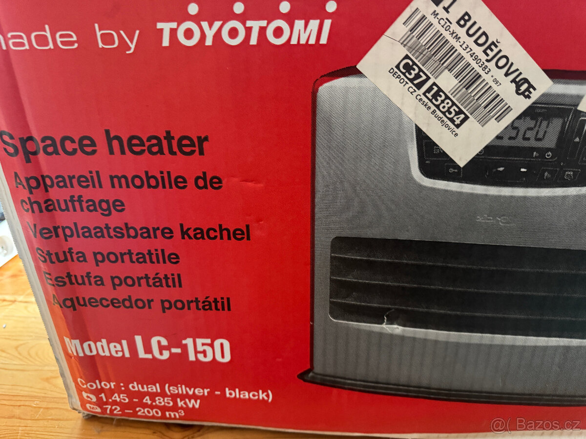 Zibro / Toyotomi LC-150 – nové, nepoužité topidlo na petrole - 7