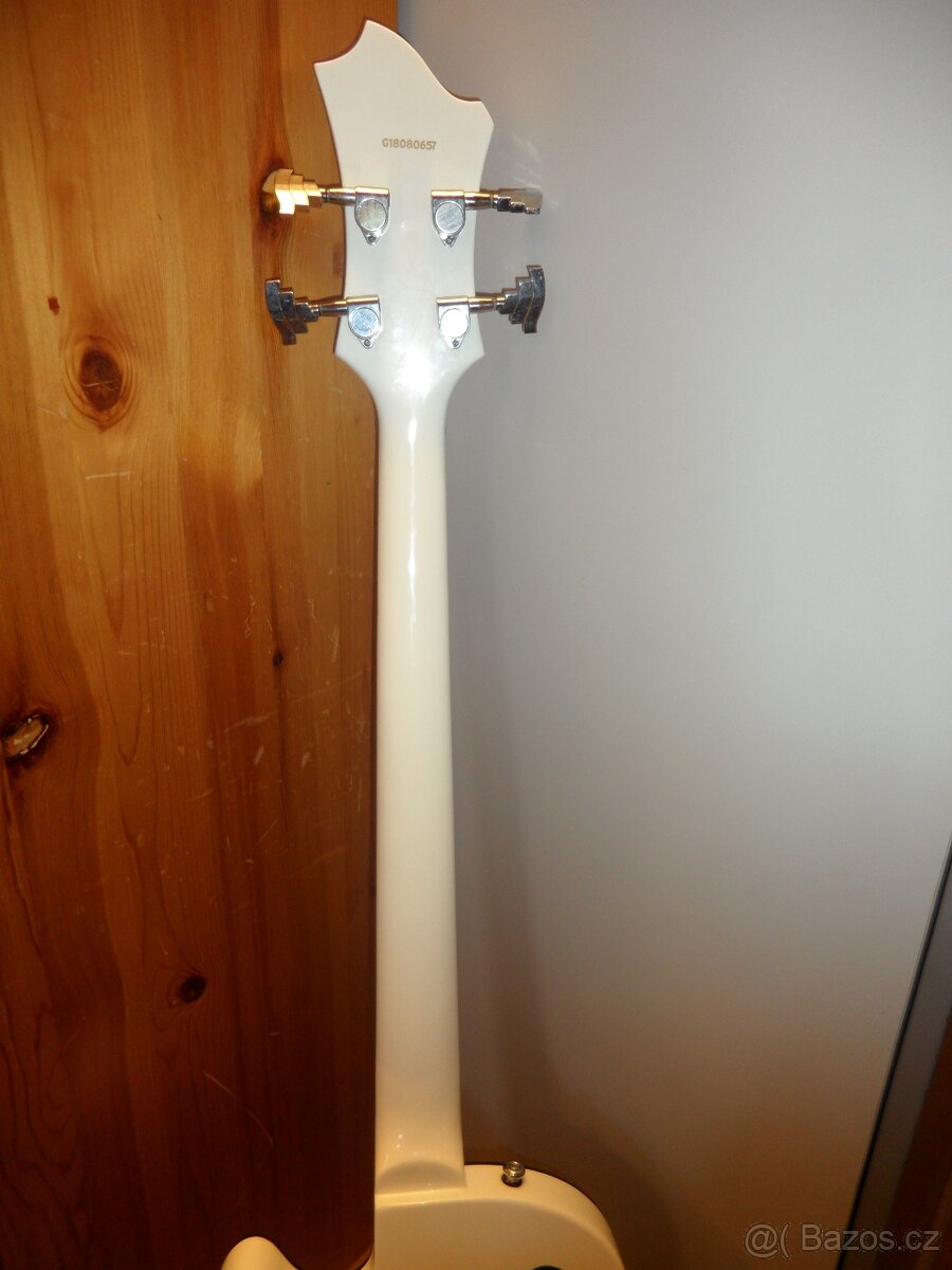 Baskytara Hagstrom Swede bass (white gloss) - 7