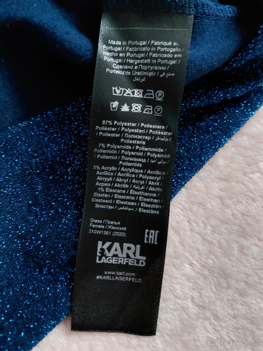 Karl Lagerfeld luxusní šaty vel.XS - 7