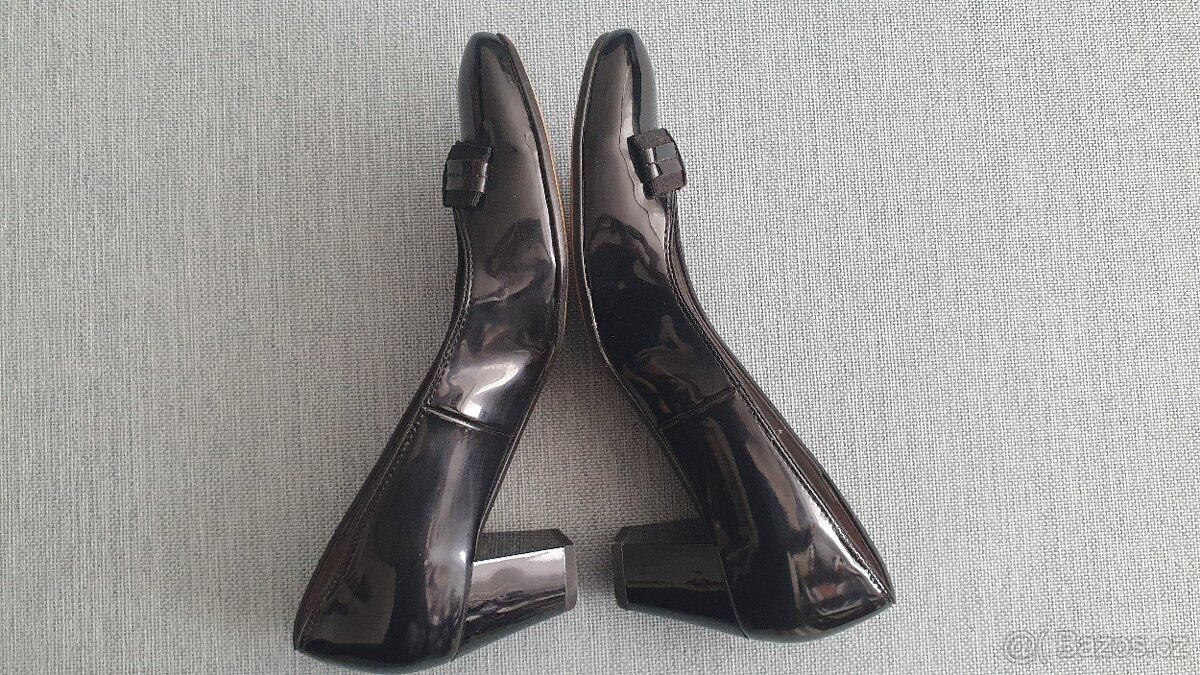 Černé lakované boty Ara - 7