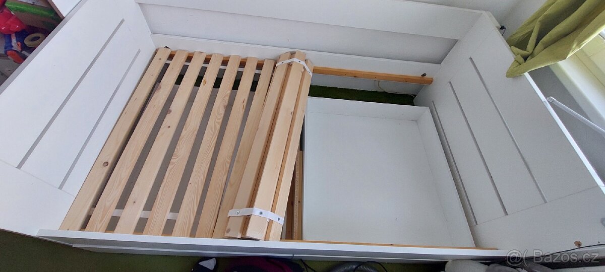 Bílá postel 120x200 vyrobena na zakazku - 7