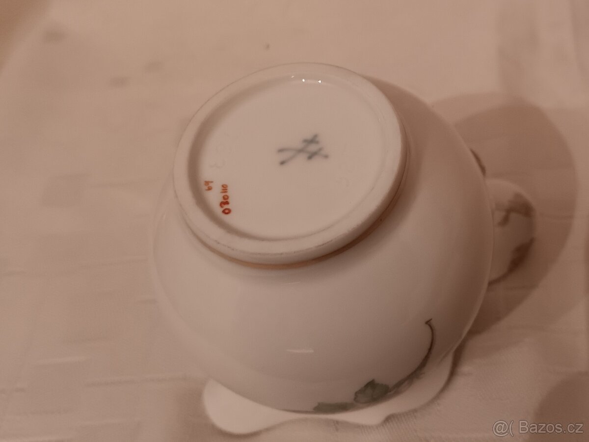 Míšeň, Meissen - cukřenka a mléčenka - 7