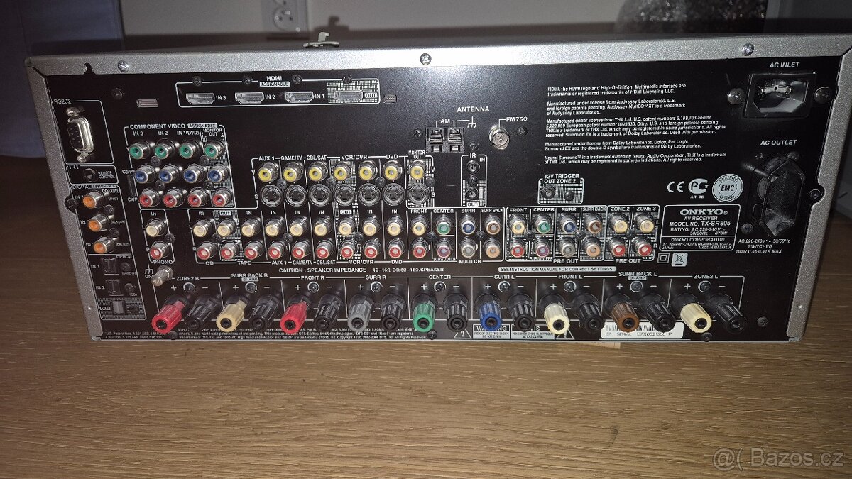 Onkyo TX-SR805 - domácí kino THX® Ultra2 - 7