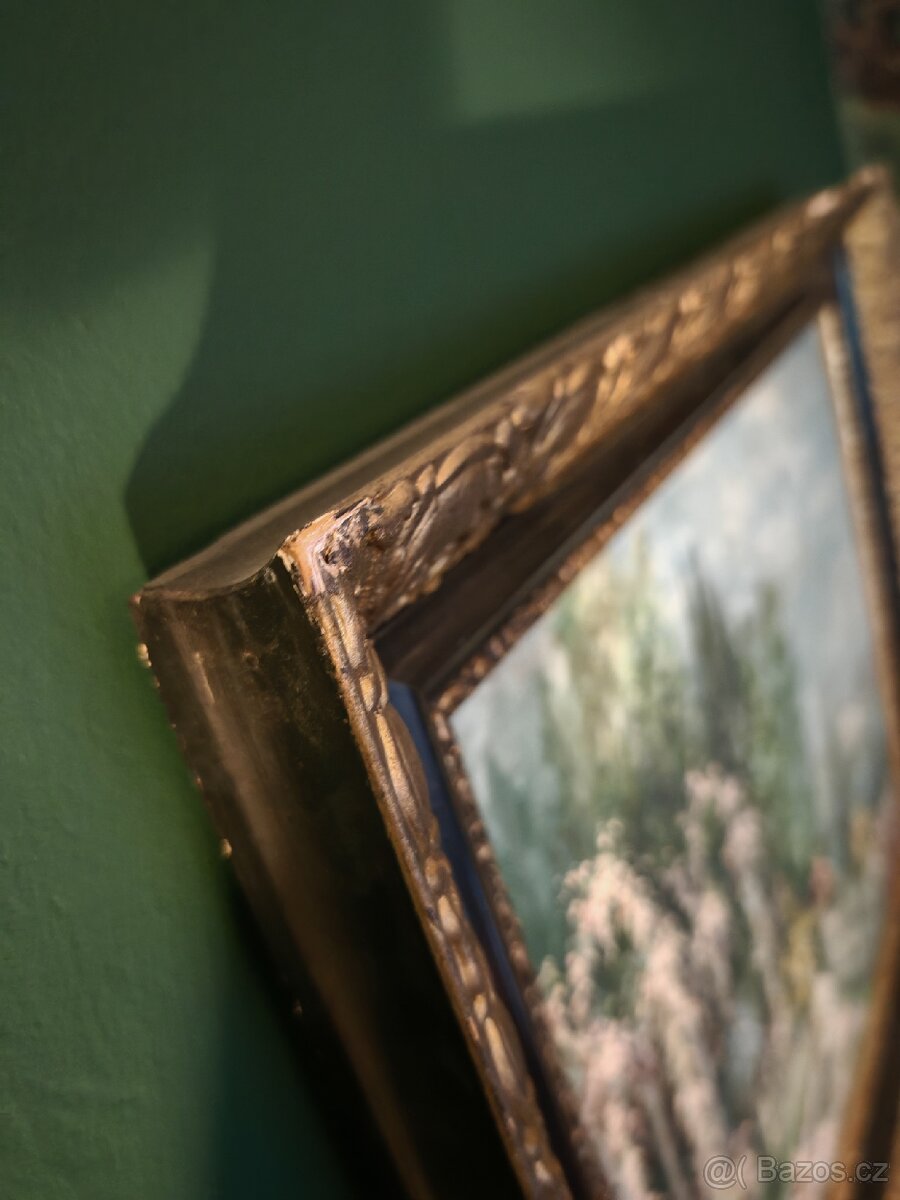 Obraz olej na plátně - Zahrada na pobřeží - 7