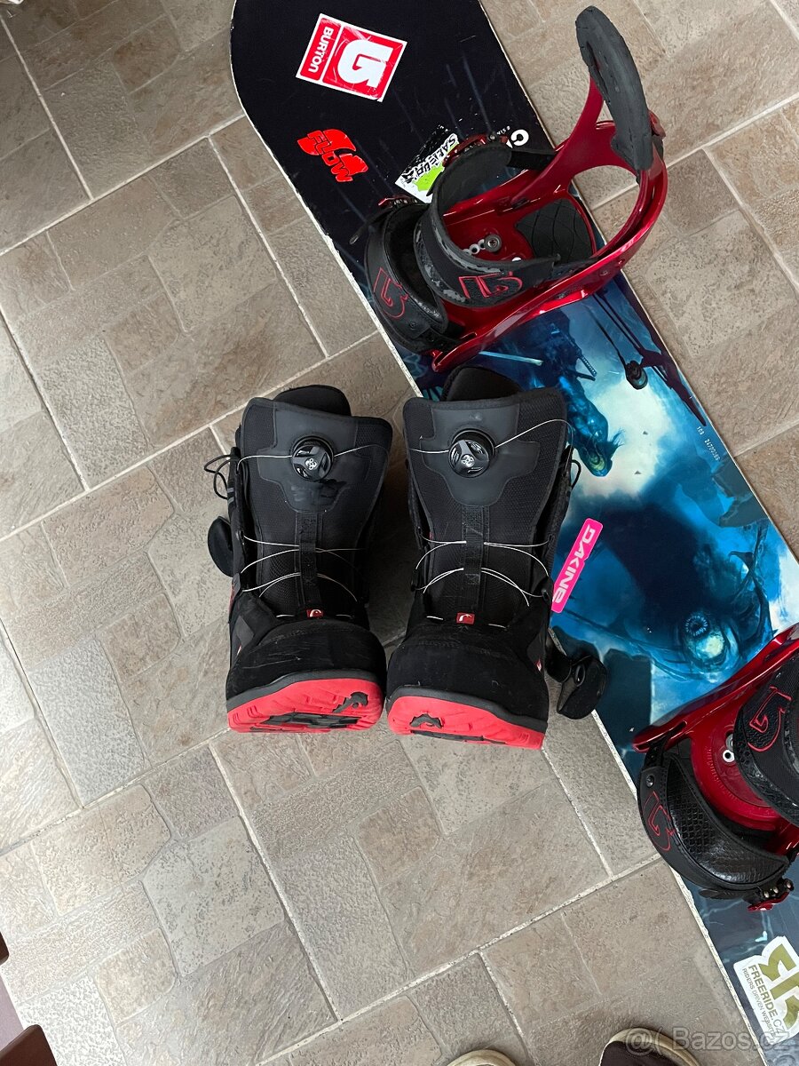 Snowboard Sims Chaos 160 cm +vázání Burton Custom boty 42 - 7