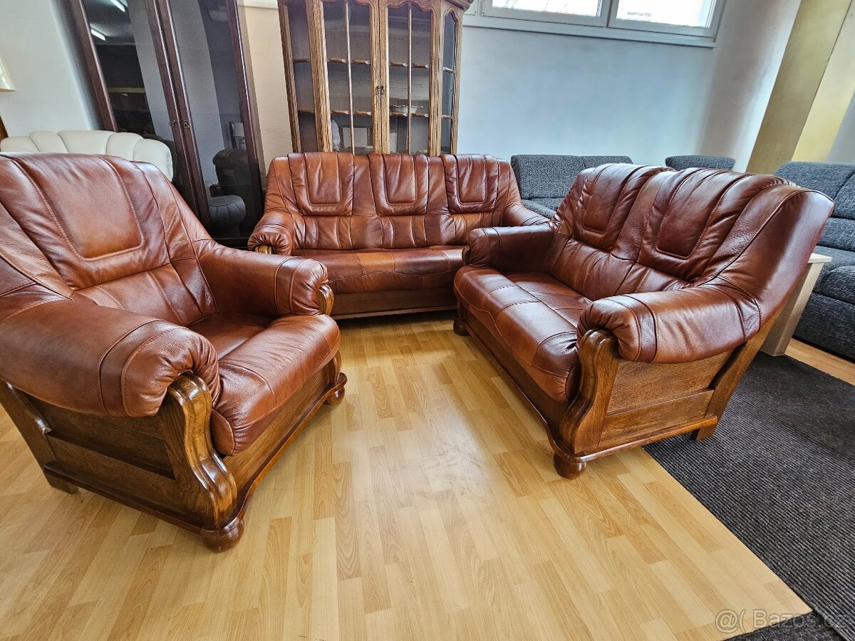 Kožená sedací souprava Romaaa 3+2+1 - 7