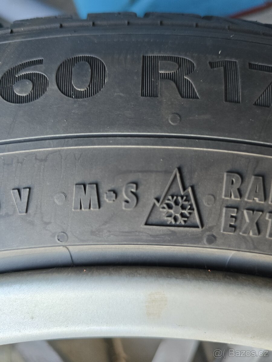 4x disky DEZENT 7Jx17H2, ET 38; zimní pneu Barum Polaris 5 - 7