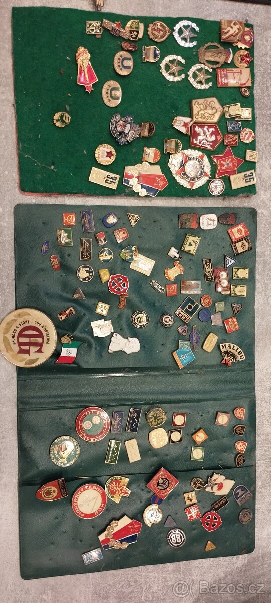 VELKÁ SBÍRKA ODZNAKŮ + MEDAILE + MINCE – 40+ LET STARÉ - 7