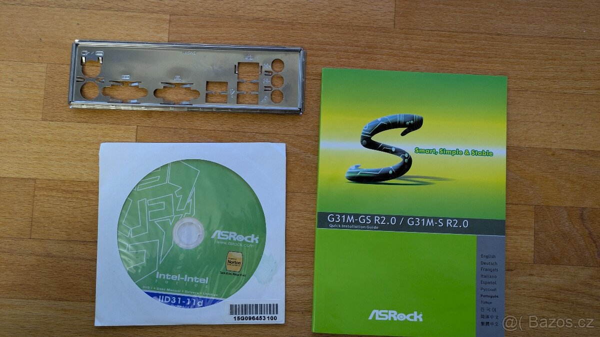 ASRock G31M-GS s iGPU + Core 2 Duo E8400 + 4 GB RAM + SSD - 7