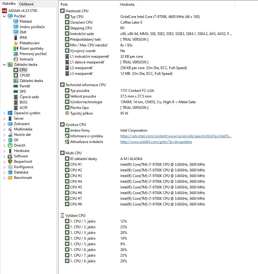 Intel Core i7-9700K, chladič, velmi málo používaný - 7
