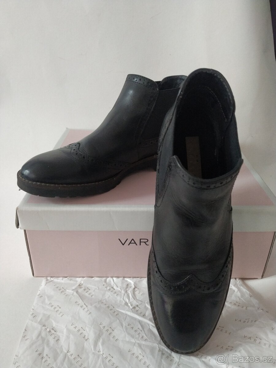 Dámské kožené boty, velikost 39 - 7