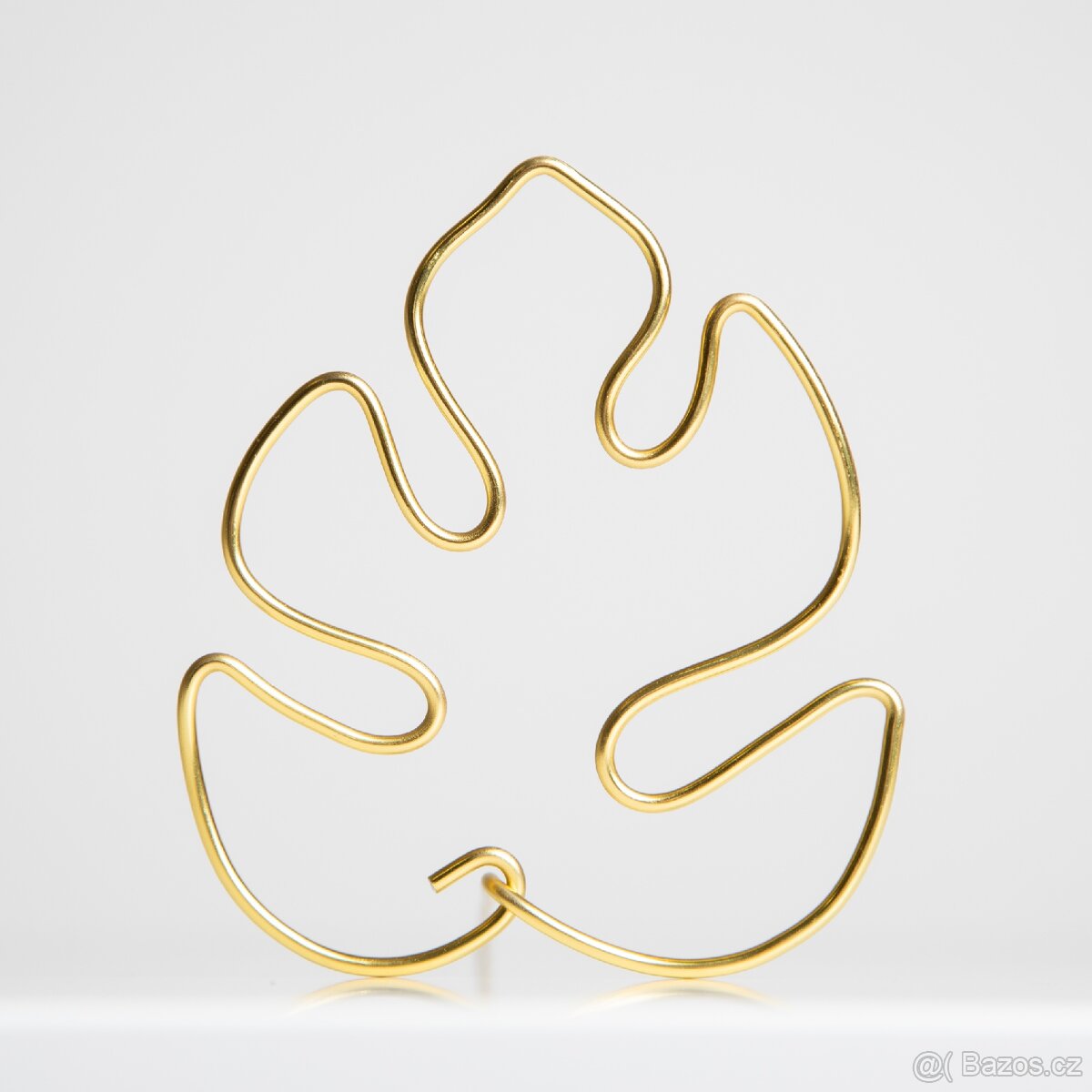 Opora pro rostliny, list monstery, zlatá - 7