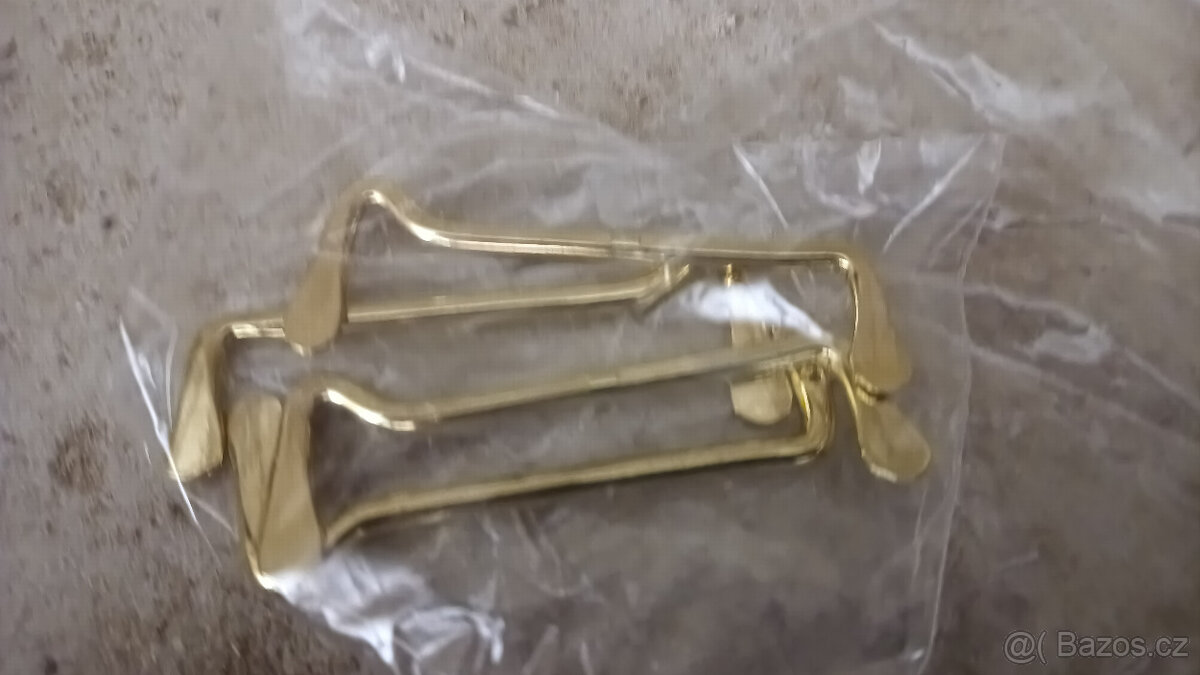 Dveřní mosazná klika, dveřní a okenní kování, obrtlíky - 7