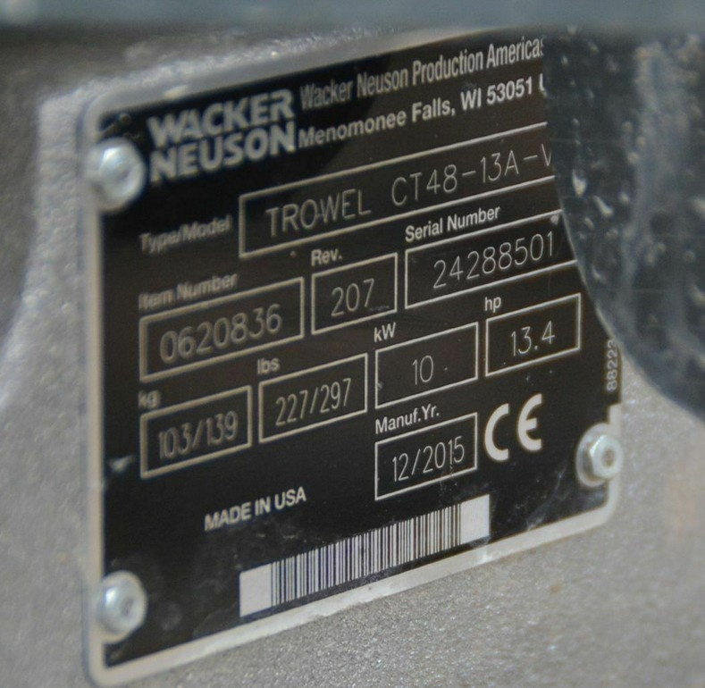Wacker Neuson hladítko CT48-13A-V - 7