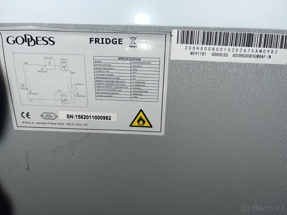 Lednice GODDESS – plně funkční - 7