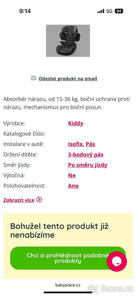 Autosedacka KIDDY Cruiserfix 3 - 7
