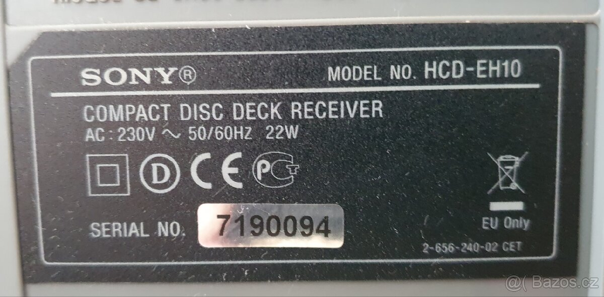 HI-FI VĚŽ - CD MP3, KAZETY. SONY CMT-EH10 | Brno - 7